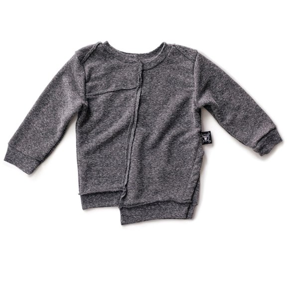 Nununu Quilt Pullover Charcoal - Picture 1 of 5